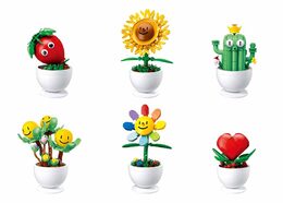 Sluban Flowers M38-B1073  Květiny s očima malé Displej 6 ks