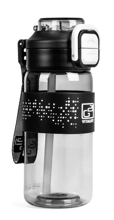 Láhev G21 na pití 600 ml 2v1, šedá