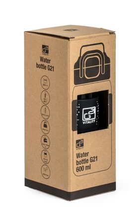 Láhev G21 na pití 600 ml 2v1, šedá