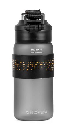 Láhev G21 na pití 600 ml 2v1, šedá zmrzlá