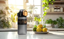 Láhev G21 na pití 600 ml 2v1, šedá zmrzlá