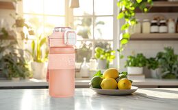 Láhev G21 na pití 600 ml 2v1, růžová zmrzlá