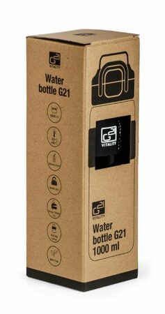 Láhev G21 na pití 1000 ml 2v1, šedá