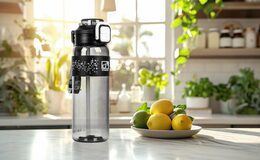 Láhev G21 na pití 1000 ml 2v1, šedá