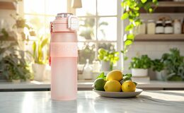 Láhev G21 na pití, 1000 ml 2v1, růžová zmrzlá