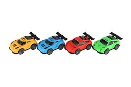 Auto závodní driftovací plast 10cm na zpětné natažení 4 barvy 12ks v boxu