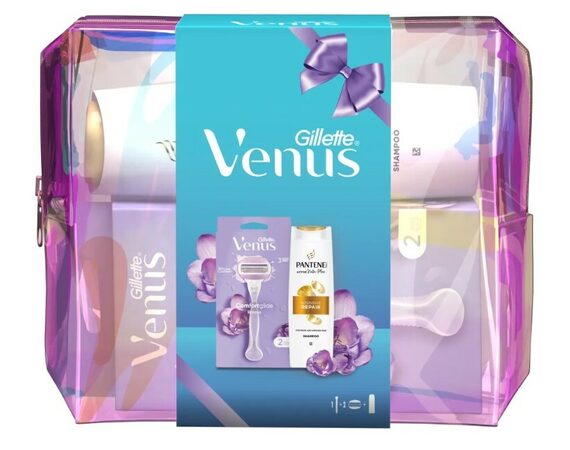 GILLETTE VENUS ComfortGlide holicí strojek + šampon Pantene Repair and Protect 250 ml