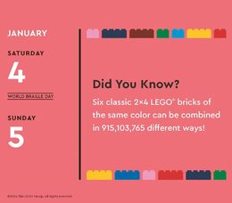 Chronicle Books Zábavný kalendář LEGO® 2025