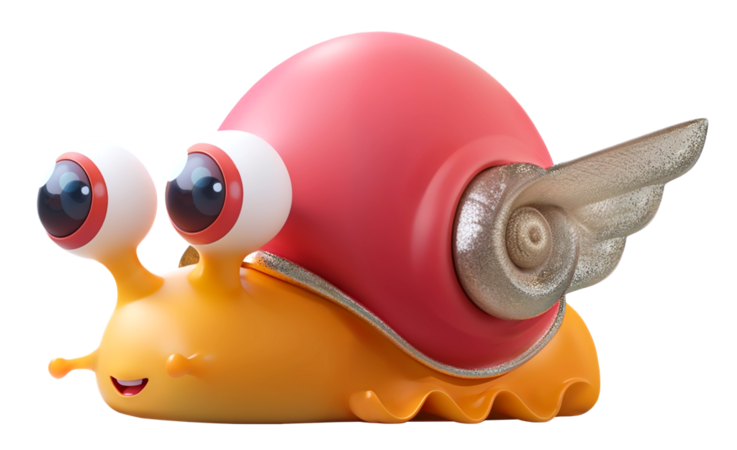 JIGGLY BUGS Šnek oranžový