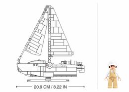 Sluban Model Bricks M38-B1190 Rychlá loď Rodeo v měřítku 1:35