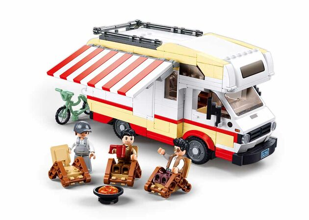 Sluban Model Bricks M38-B1193 Obytný vůz TS-3 v měřítku 1:35