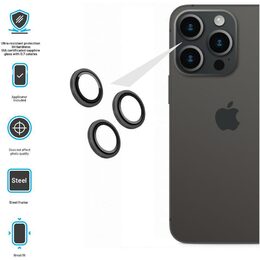 Sapphire Glass iPhone 15Pro/Max BK FIXED