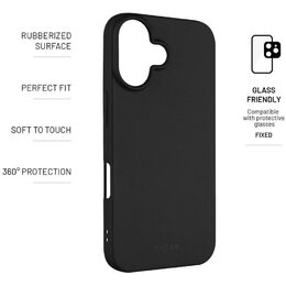 Kryt Story iPhone 16 černý FIXED