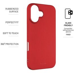 Kryt Story iPhone 16 červený FIXED