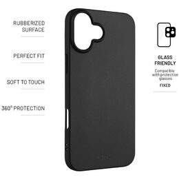 Kryt Story iPhone 16 Plus černý FIXED
