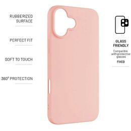 Kryt Story iPhone 16 Plus růžový FIXED