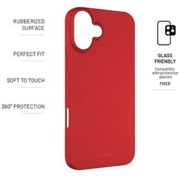 Kryt Story iPhone 16 Plus červený FIXED