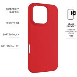 Kryt Story iPhone 16 Pro červený FIXED