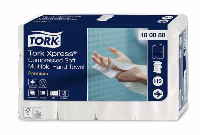 Ručníky Tork papírové skládané Xpress Premium Soft bílá H2 2040ks - 1krt