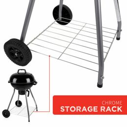 BBQ COLLECTION Gril na dřevěné uhlí kulatý 45 cm ED-241456