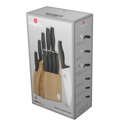 BERLINGERHAUS Sada nožů se stojanem BAMBOO 10 ks Antracit Collection BH-2758
