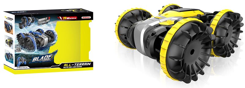 R/C 1:18 Obojživelné auto - žluté