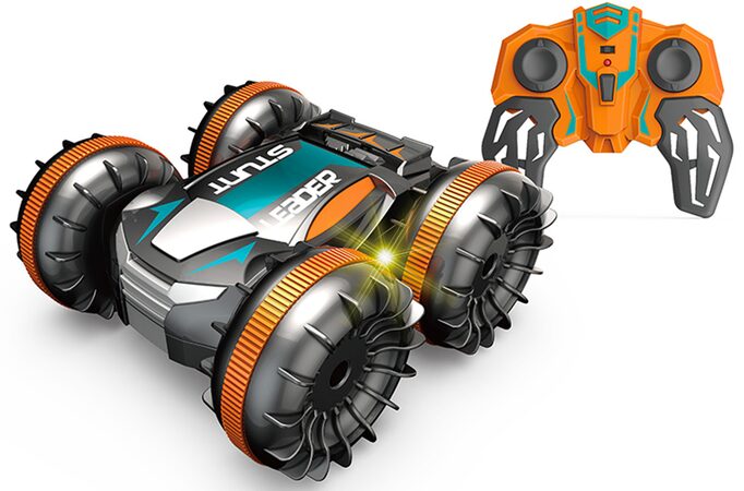 R/C 1:18 Obojživelné auto - oranžové