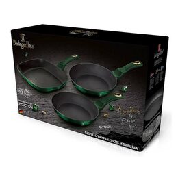 BERLINGERHAUS Sada pánví s titanovým povrchem 3 ks Emerald Collection BH-6167