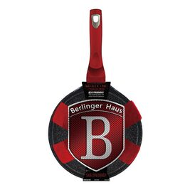 BERLINGERHAUS Pánev na palačinky s mramorovým povrchem 28 cm Burgundy Metallic Line BH-6179sleva