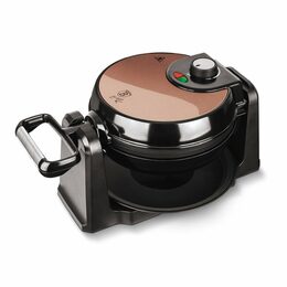 BERLINGERHAUS Otočný vaflovač na 4 vafle se stojanem Rosegold Metallic Line BH-9451