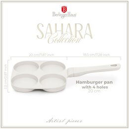 BERLINGERHAUS Lívanečník s titanovým povrchem 20 cm 4 pozice Sahara Collection BH-7798