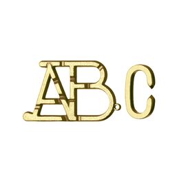 Mini Huzzle Cast - ABC gold