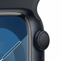 Hodinky Apple Watch Series 9 GPS, 41mm Midnight Aluminium Case with Midnight Sport Band - M/L