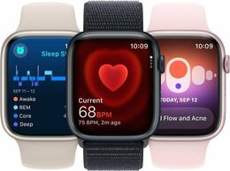 Hodinky Apple Watch Series 9 GPS, 41mm Midnight Aluminium Case with Midnight Sport Band - M/L