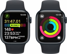 Hodinky Apple Watch Series 9 GPS, 41mm Midnight Aluminium Case with Midnight Sport Band - M/L