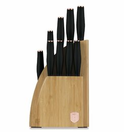 BERLINGERHAUS Sada nožů se stojanem BAMBOO 10 ks Black Rose Collection BH-2760