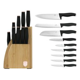 BERLINGERHAUS Sada nožů se stojanem BAMBOO 10 ks Black Rose Collection BH-2760