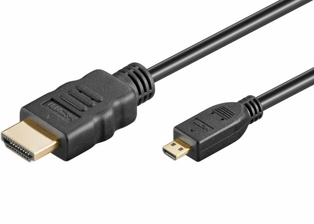 Kabel PremiumCord 4K HDMI A - HDMI micro D , 2m