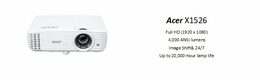 Projektor Acer X1526 DLP, Full HD, 3D, 16:9,