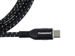 Kabel USB-C - USB 3.0 A (USB 3.2 gen.1, 3A, 5Gbit/s) bavlněný oplet a hliníkové konektory 2m