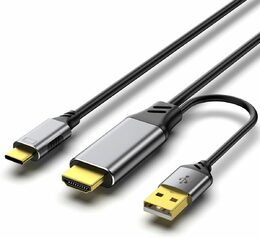 Kabel HDMI2.0 na USB-C pro monitory s USB-C konektorem, 4K@60Hz,1080p Aluminium 2m