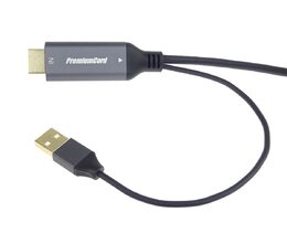 Kabel HDMI2.0 na USB-C pro monitory s USB-C konektorem, 4K@60Hz,1080p Aluminium 2m