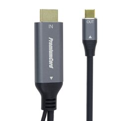 Kabel HDMI2.0 na USB-C pro monitory s USB-C konektorem, 4K@60Hz,1080p Aluminium 2m