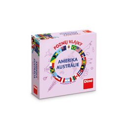 Dino Cestovní hra Poznej vlajky - Amerika a Austrálie