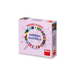 Dino Cestovní hra Poznej vlajky - Amerika a Austrálie