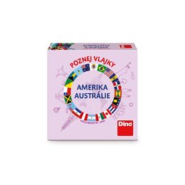 Dino Cestovní hra Poznej vlajky - Amerika a Austrálie
