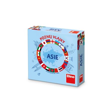 Dino Cestovní hra Poznej vlajky - Asie