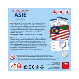 Dino Cestovní hra Poznej vlajky - Asie