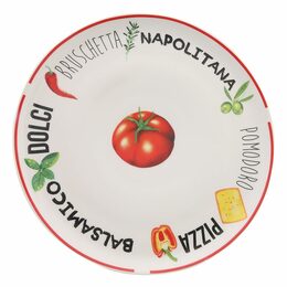 HIT Talíř na pizzu 31 cm červený okraj HT-27020533cerv
