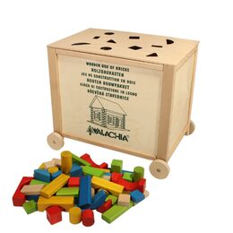 Walachia Dřevěná skládací stavebnice Construct Box vkládačka 300 dílů